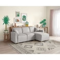 thumbnail image 1 of Sala Modular Reversible Makora Bennet con Memory Foam Gris Claro Lino y Respaldo Ajustable, 1 of 8