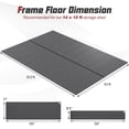 thumbnail image 2 of Costway Plastic Floor Frame Kit for 14 x 10 FT Storage Shed, Weather-resistant Outdoor Tool Room Base Foundation, 2 of 9