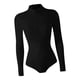 thumbnail image 5 of Traje de baño de larga para mujer, traje de , de buceo portátil de secado rápido, 1 pieza, protector erupciones para natación, buceo M, 5 of 8