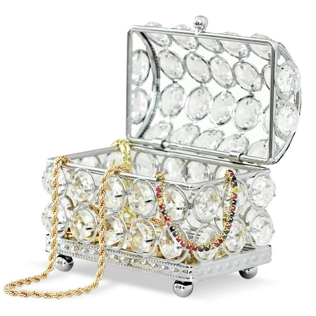 Estuche Alhajero De Cristal Alajero Organizador Para Joyas
