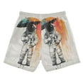thumbnail image 7 of FORMRS Boys Swim Trunks Quick Dry Mesh Liner Boardshorts Sizes XS-XL, White Astronaut, 7 of 7