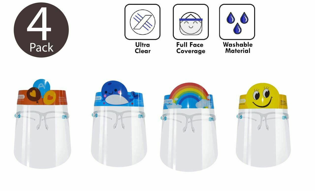 [ Pack of 4 ] Kids Girls Boys Unisex Dust Proof Headwear Protector