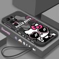 thumbnail image 1 of Sanrio Hello Kitty Cartoon Liquid Left Rope For Samsung Galaxy S24 S23 S22 S21 S20 FE S10 Ultra Plus Lite 5G Cover Funda Gift Festivals, 1 of 7