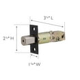 thumbnail image 2 of Design House 728279 2-Way Replacement Square Corner Deadbolt Latch Oil Rubbed Bronze C63, 2 of 3