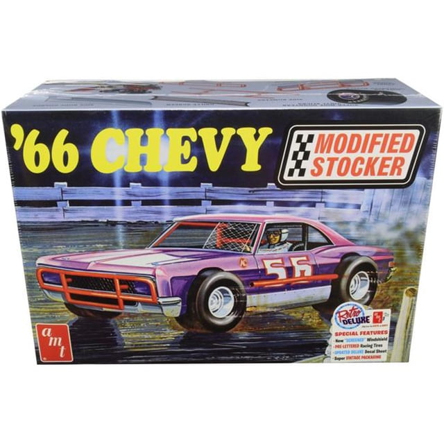 AMT Skill 2 Maquette 1966 Chevrolet Impala Modèle à l'Échelle 1-25 Stock Modifié