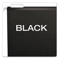 thumbnail image 3 of "Colored Reinforced Hanging Folders, Letter Size, 1/5-Cut Tabs, Black, 25/Box | Bundle of 10 Boxes", 3 of 7