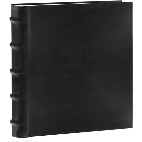 Pioneer Photo Albums 200-Pocket European Bonded Leather Photo Album for 5 by 7-Inch Prints, Black