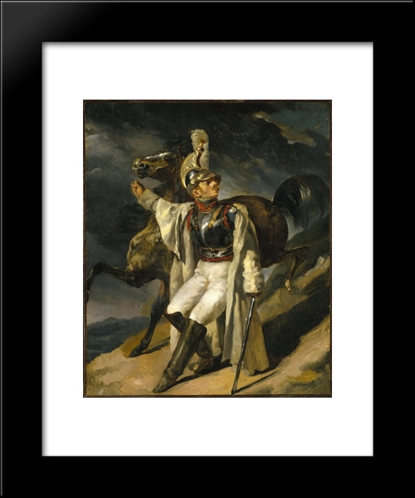 The Wounded Cuirassier 20x24 Framed Art Print by Theodore Gericault