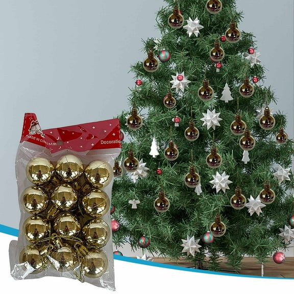 HongHeng 60Pcs Christmas Balls Ornaments Christmas Decorations for Home Christmas Tree Ornaments Shatterproof Plastic Christmas Ball Ornaments Festive Party Pendant Room Decor