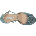 thumbnail image 5 of Steve Madden Luminesce Denim Ankle Strap Peep Toe Block Heeled Fashion Sandals (Denim, 6), 5 of 9