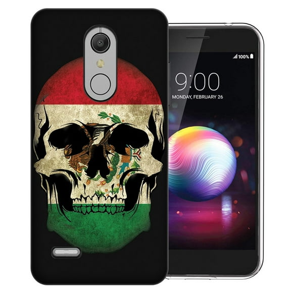 MUNDAZE LG Stylo 5 Mexico Flag Skull Design Phone Case Cover