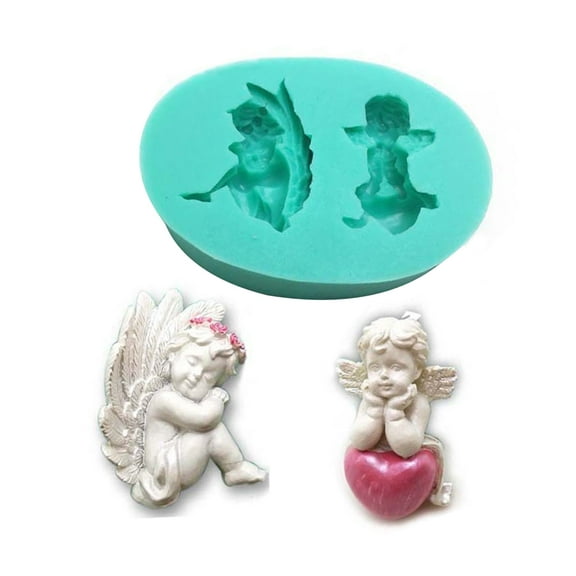Angel Baby Shape Fondant Mold Silicone Cake Decoration Tools Chocolate Candy Polymer Clay Molds Cake Accessories Gadgets