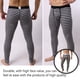 thumbnail image 5 of Sonducket Pantalones térmicos para hombre, Color rayado, cálido, grueso, fino, pijama, pantalones ajustados de algodón, cómodos, ropa de casa para Camisetas Verde oscuro Sonducket AP013562-05, 5 of 6