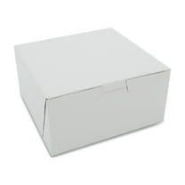 SCT 1505 3 in. x 6 in. x 6 in. Paper Standard One-Piece Non-Window Bakery Boxes - White (250/Carton)