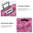 thumbnail image 3 of Honeii shiny with pink heart Elastic Luggage Cover, featuring double-sided printing, is the ideal companion for travel, business trips, and daily use(not included suitcase )-Small, 3 of 7