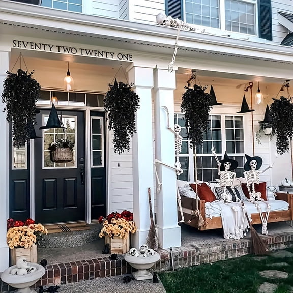 30-Inch Halloween Black Simulated Hanging Plants, Artificial Vines, Realistic Plastic Vine Plants, Halloween, Indoor And Outdoor, Porch, Garden, Patio, Home Wall Decoration.
