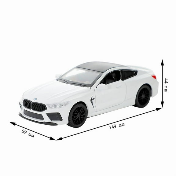 1:32 BMW M8 Alloy Diecast Sports Car Model Car Central Control Ornaments Sound And Light Toy Birthday Gift For Friend Boys