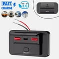 thumbnail image 1 of beisidaer Dual Usb Car Charging Socket Panel Supports Fast Charging For Qc3 0 + Pd 3 0, 1 of 7