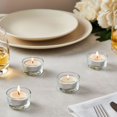 thumbnail image 3 of Paquete de 24 portavelas de cristal para velas de té para mesas, decoración de bodas, 1 x 2 pulgadas, 3 of 8