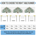 thumbnail image 2 of Qzaxky Table Runner Boho Table Runner Christmas Big Holly Tree with Star Bohemian Boho Outdoor Table Runner Decoration for Indoor Outdoor Home Dinner Party Wedding Decor 13 x 72 Inch, 2 of 9
