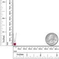 thumbnail image 3 of Gem Stone King 925 Sterling Silver Red Ruby Teardrop Pendant Necklace for Women (0.55 Cttw, Gemstone July Birthstone, Round 5MM, with 18 inch Silver Chain), 3 of 4
