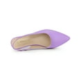 thumbnail image 4 of BLISSFUL STEP Valentine's Women's Shoes Slingback Pointed Toe Flat Shoes Lavender 9, 4 of 7
