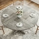 thumbnail image 3 of Mesa de comedor redonda - Superficie de madera y base estable - Estilo rústico para 4 personas - Perfecta para cocina y salón - Color gris, 3 of 7