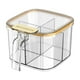 thumbnail image 2 of Especiero de Cuatro Compartimentos | Contenedor Multifuncional para Condimentos con Divisor | Organizador de Plástico Transparente para Especias de Cocina | Asa Fácil de Usar | Almacenamiento de Espe, 2 of 6