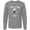 Athletic Heather, variant on Moo Cute Brown Holstein Cow Long Sleeve T-Shirt
