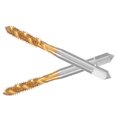 thumbnail image 1 of BRIGHTFUFU 2Pcs High Speed Steel Titanium Coating Spiral Tap for Mechanical Processing Professionals, 1 of 8