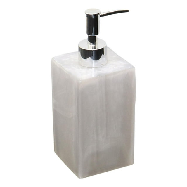 Dispensador de champú con bomba de 500 ml, botella vacía rellenable, dispensador de champú manual. blanco