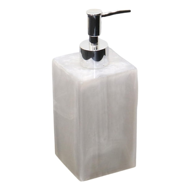 Dispensador de jabón y loción, botella vacía rellenable, de resina blanco