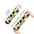 thumbnail image 4 of Rateoe Sunflowers Country Pattern Quarter Crew Socks,Toe Seamed Ankle Socks,Cotton Cushioned Breathable Athletic Crew Sports Socks, 4 of 7