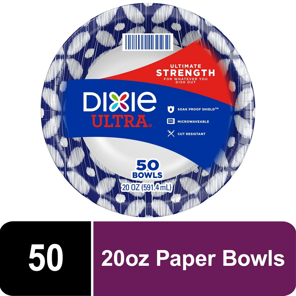 Dixie Ultra Paper Bowls, 20 oz, 50 Count