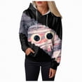 thumbnail image 3 of Godom Halloween Hoodies Women Cute Graphic Sweatshirts Ghost Fall Pullover Top, 3 of 6