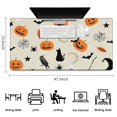 thumbnail image 5 of Long Mouse Pads for Desk,Beige Halloween Pumpkins Ghosts and Bats Desk Mats on Top Of Desks, Desk Mouse Pad Extra Large with 3mm Non-Slip Base and Stitched Edge for Gaming,Office,Work,Home 47.3"x23.6", 5 of 6
