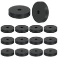 thumbnail image 1 of 14 Pzs Espaciador de Goma Multiusos, 8mm ODx45mm IDx10 mm Grosor Aislamiento Antivibración para Hogar y Autos (Negro), 1 of 7