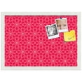 thumbnail image 2 of PinPix 20x14 Custom Cork Bulletin Board Floral Hot Pink Poster Board Has a Fabric Style Canvas Finish, Framed in Floral Hot Pink, by ArtToFrames (PinPix-550), 2 of 6