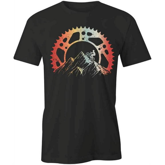 Mountain Biking Gear T-Shirt | Cool Cycling Black Tee Gift