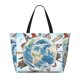 thumbnail image 2 of Fotbe World Travel Bolsa de Viaje para Playa - Resistente al Agua, Bolsa Tote de Gran Capacidad y Ligera con 7 Bolsillos para Mujeres y Hombres, 2 of 7