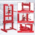 thumbnail image 4 of Presse d'Atelier Hydraulique 6 Tonnes – Presse-Banc à Cadre en H Robuste avec Hauteur Réglable et Plaques Mobiles pour le Retrait des Roulements, la Réparation des Joints en U, la Flexion et le Redressement du Métal – Rouge, 4 of 7