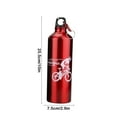 thumbnail image 3 of Fmbmuo Water Bottle Aluminum alloy Red Sports High Volume 650ml with Carry Handle, 3 of 5