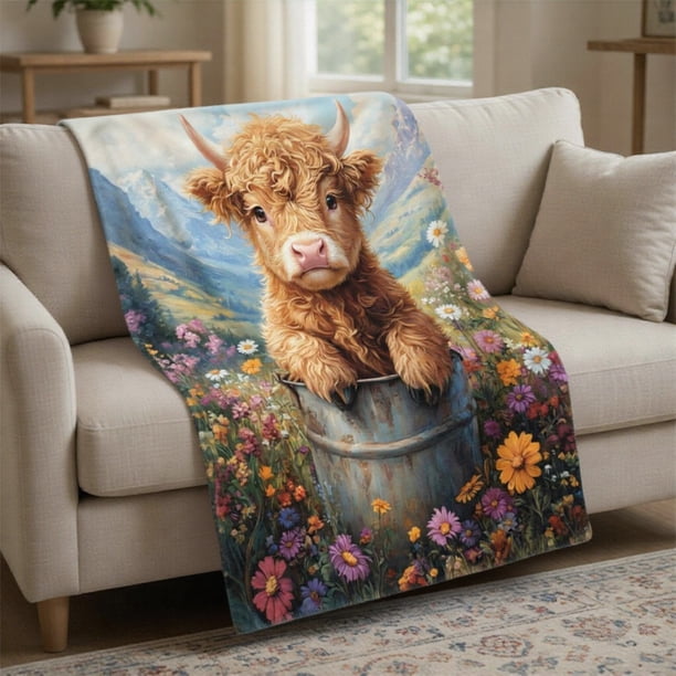 Camping Blanket Gifts,Soft Camping Throw,Cute Plush Flannel Camping Quilts Decorations for Bedroom Sofa Bed Outdoor Travel 39.3x27.6in