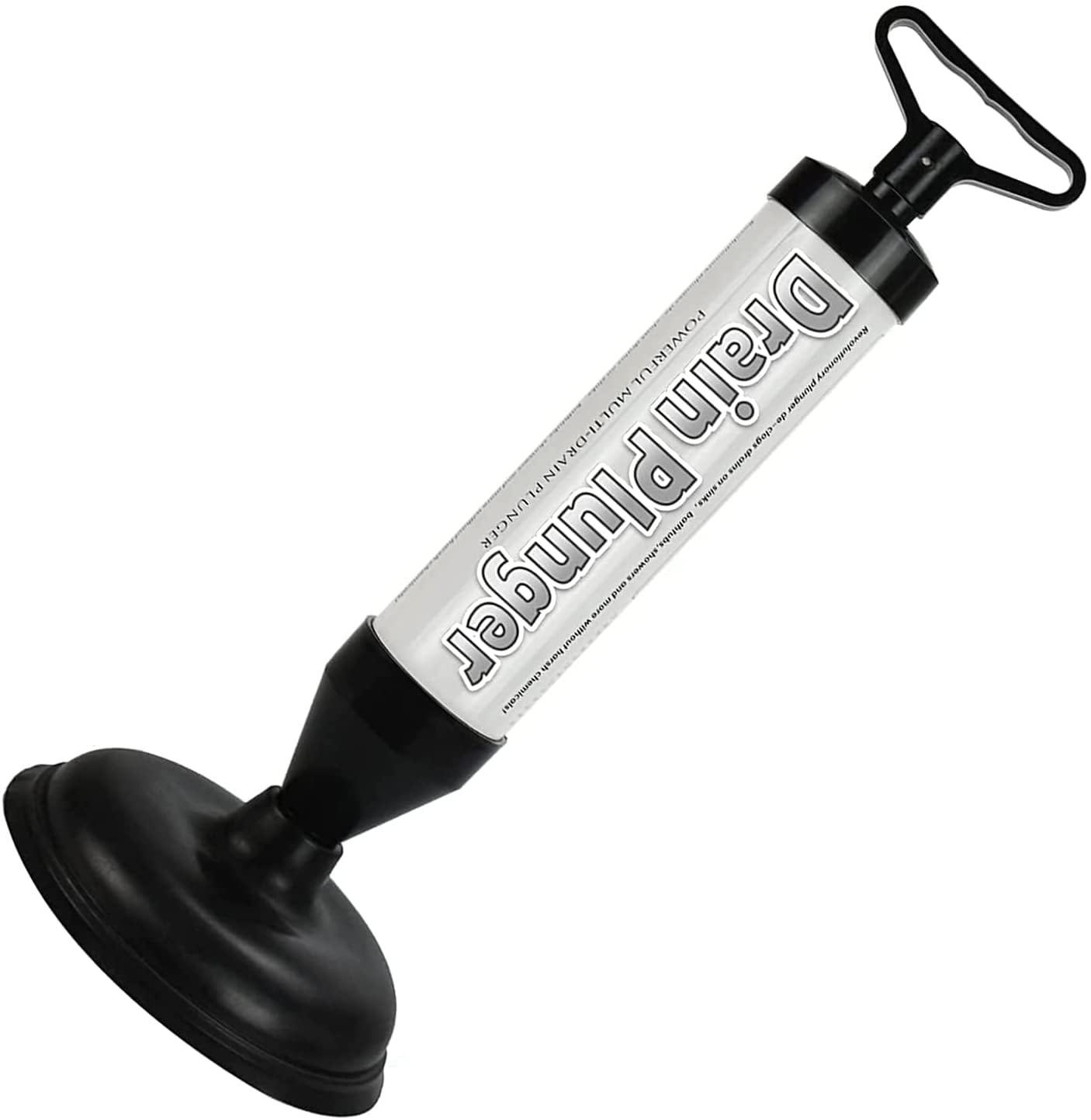 VirgilSon Toilet Plunger Set Air Pump Drain Unblocker Drain Clog Remover Tool for Clears Toilets, Bathtub, Showers, Sinks, Drains