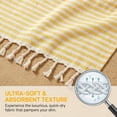 thumbnail image 3 of Unique Bargains 2Pcs Anti-Sand Turkish Quick Dry Beach Towel Yellow Dark Grey 71" x 40", 3 of 8
