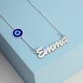 thumbnail image 5 of Evil Eye Custom Name Necklace, Solid 14k Yellow Gold, 20", 5 of 7