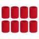 thumbnail image 1 of Uxcell Muñequera de sudor colorida, muñequeras deportivas, muñequeras para tenis, bádminton, baloncesto, paquete de 8 en rojo, 1 of 7