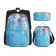 thumbnail image 1 of Balery Hanging Orchids Floral Blue Mochila escolar 3 en 1 para niños: mochila resistente con lonchera térmica y estuche para lápices. Mochila escolar para niños y niñas., 1 of 7