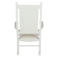 thumbnail image 6 of Shine Company Traditional Hardwood Patio Porch Rocker in White, 6 of 7