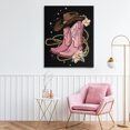 thumbnail image 3 of Stupell Industries Eclectic Western Chic Pink Boots Canvas Art, 24 x 30, by Creative Studio, 3 of 8